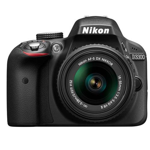 Nikon D3300 Digital SLR in Black + 18-55mm f/3.5-5.6 VR II L